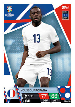 Youssouf Fofana France Topps Match Attax EURO 2024 #FRA10